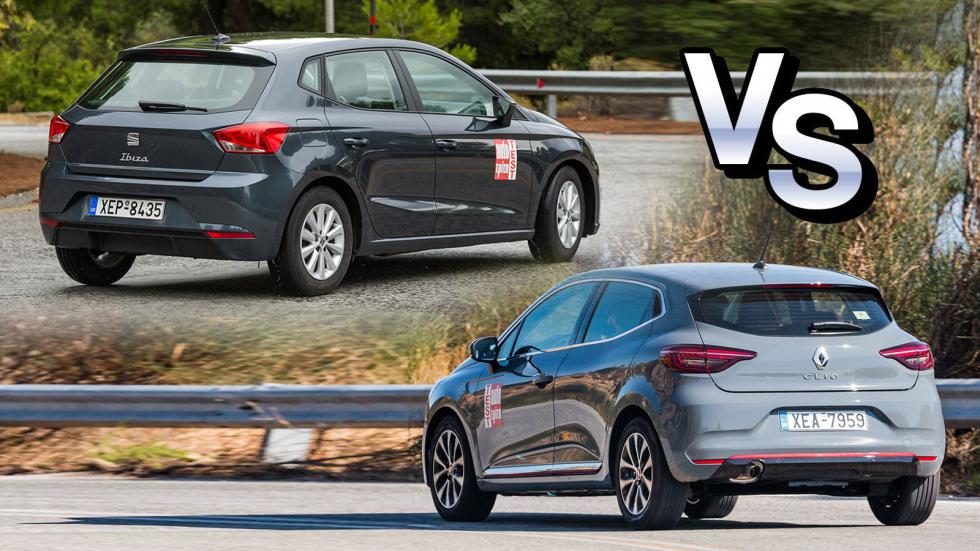 Free Pass στο Δακτύλιο: Renault Clio LPG Vs SEAT Ibiza CNG